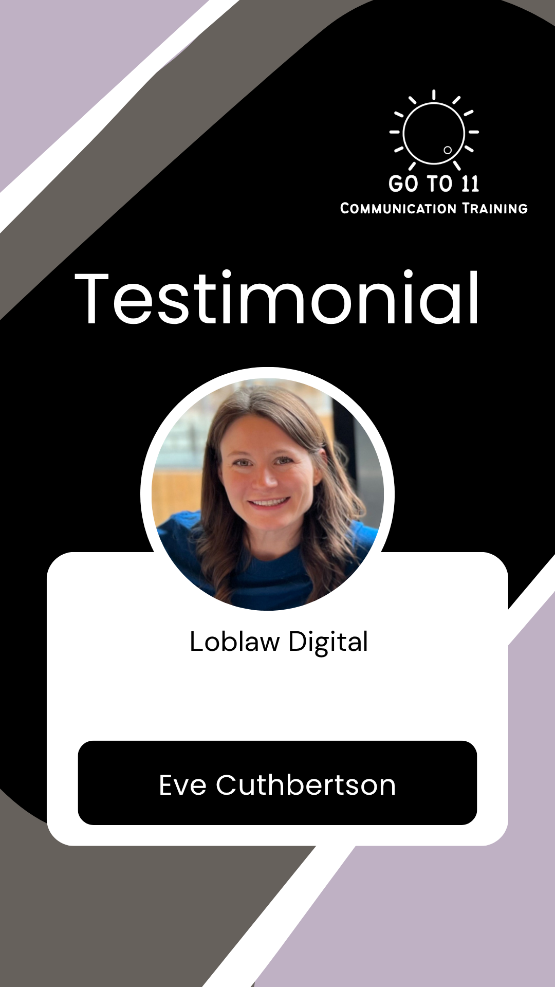 Eve Cuthbertson testimonial